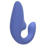 Вагінально-кліторальний стимулятор Womanizer Blend Vibrant Blue, вібрація + вакуум, 2 мотори - Зображення 2