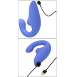 Вагінально-кліторальний стимулятор Womanizer Blend Vibrant Blue, вібрація + вакуум, 2 мотори - Зображення 3