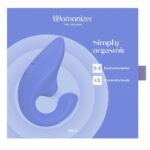 Вагінально-кліторальний стимулятор Womanizer Blend Vibrant Blue, вібрація + вакуум, 2 мотори - Зображення 8