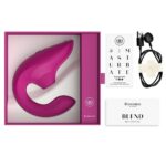 Вагінально-кліторальний стимулятор Womanizer Blend Vibrant Pink, вібрація + вакуум, 2 мотори - Зображення 5