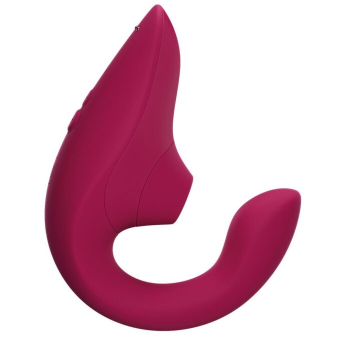 Вагінально-кліторальний стимулятор Womanizer Blend Vibrant Pink, вібрація + вакуум, 2 мотори - Зображення 7