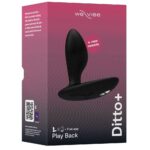 Анальна смарт-вібропробка We-Vibe Ditto+ Satin Black з пультом ДК - Зображення 2