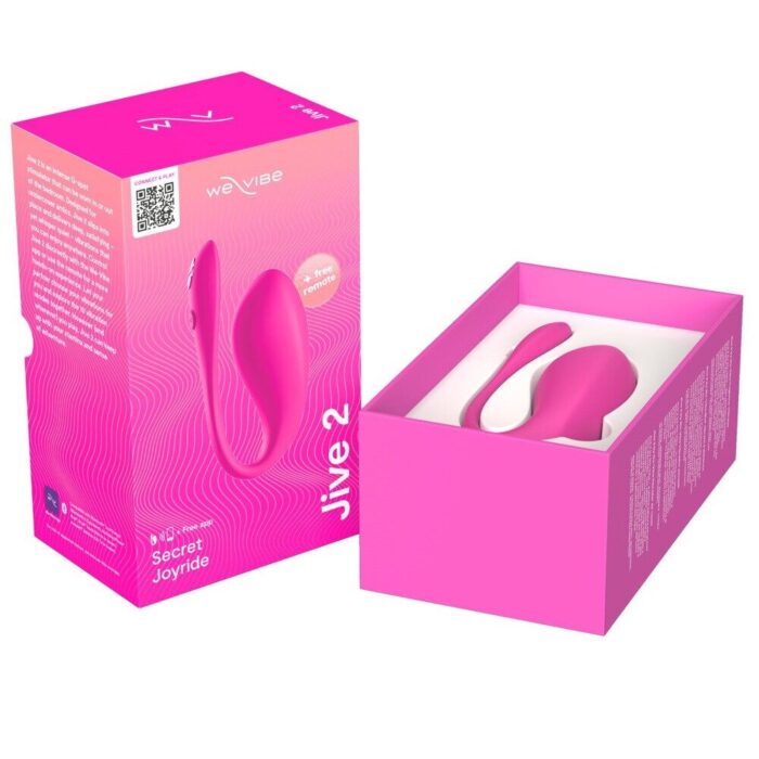 Смарт-віброяйце We-Vibe Jive 2 Electric Pink, пульт ДК, до 4 годин роботи - Зображення 6