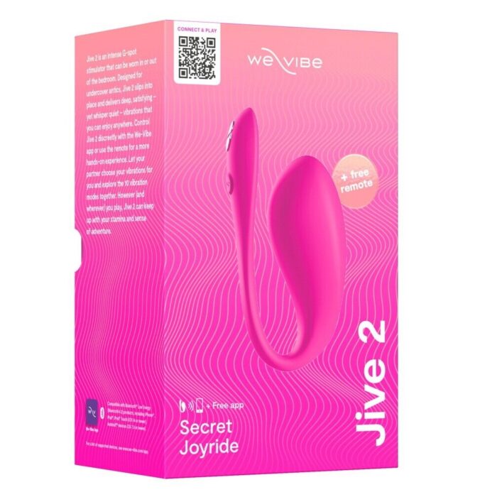 Смарт-віброяйце We-Vibe Jive 2 Electric Pink, пульт ДК, до 4 годин роботи - Зображення 8