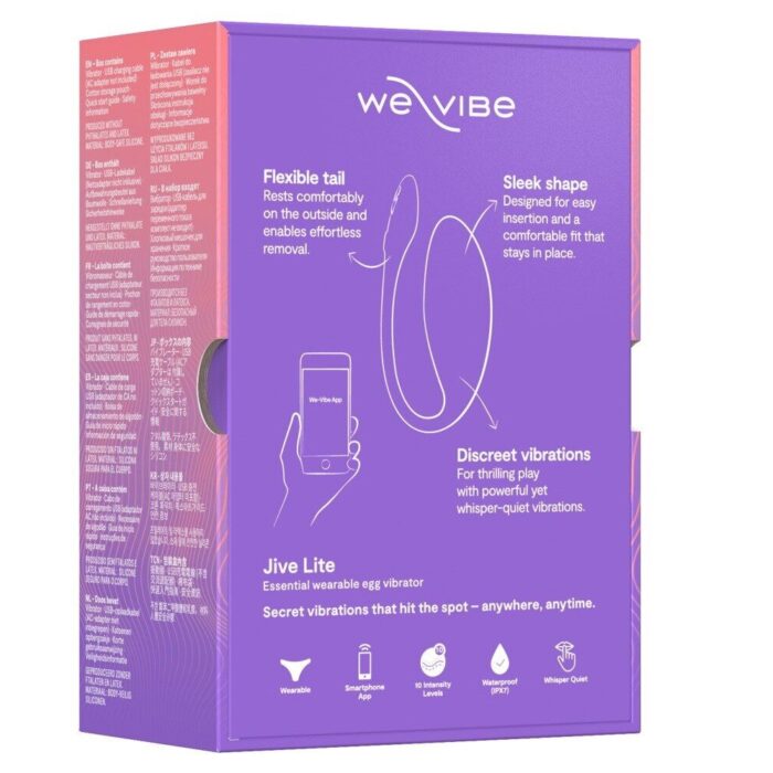 Смарт-віброяйце We-Vibe Jive Lite Purple, невеликий розмір - Зображення 3