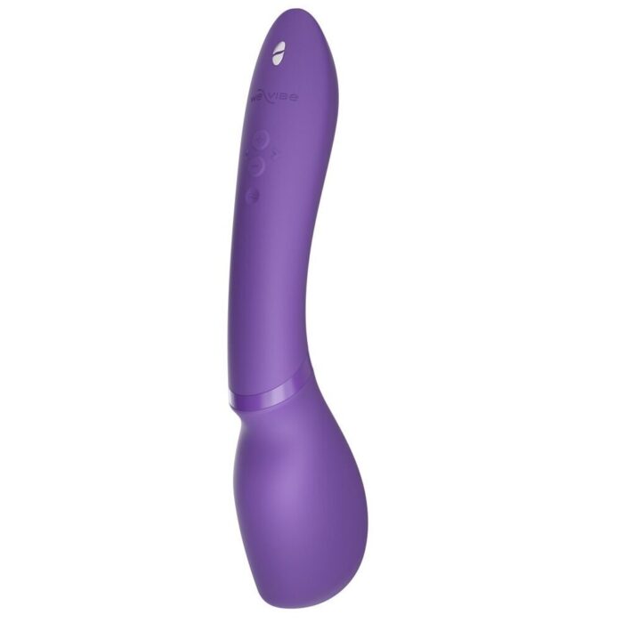 Смарт-вібромасажер We-Vibe Wand 2 Purple, дуже потужний, функція Smart Silence - Зображення 4