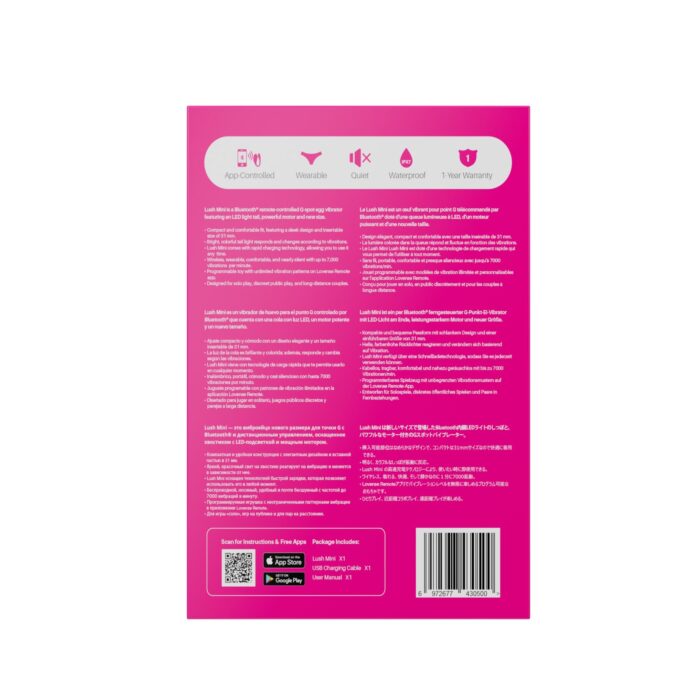 Міні смарт-віброяйце Lovense Lush Mini, зменшена версія Lovense Lush 4 - Зображення 5