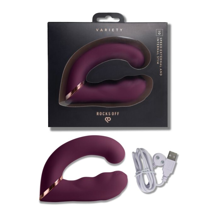 Вібратор Rocks Off Variety Burgundy - Зображення 8