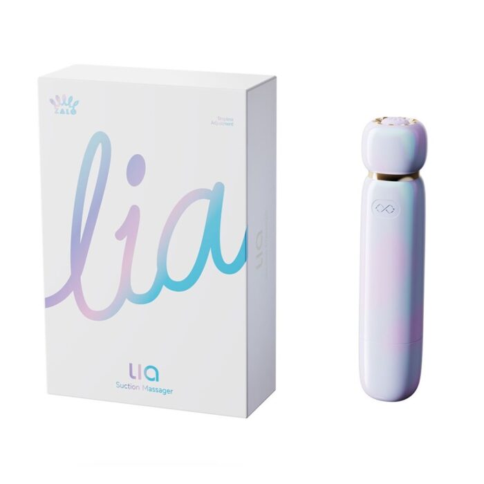 Вакуумний кліторальний стимулятор Zalo Lia Floral White - Зображення 5