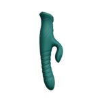 Пульсатор-кролик з вібрацією Zalo Mose 2 Turquoise Green - Зображення 2
