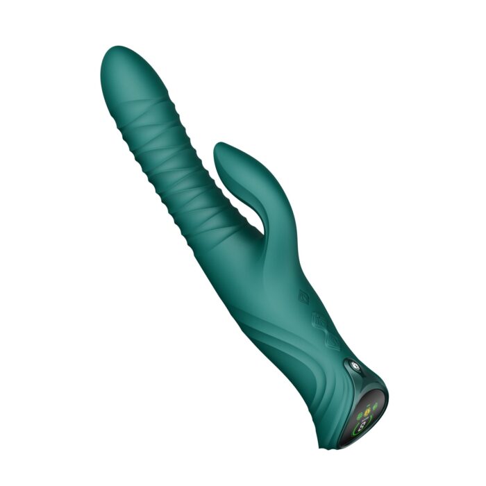 Пульсатор-кролик з вібрацією Zalo Mose 2 Turquoise Green - Зображення 4