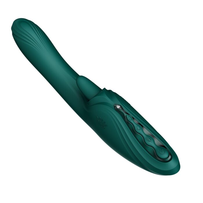 Вібратор-кролик Zalo Ares Turquoise Green - Зображення 7