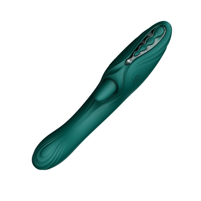 Вібратор-кролик Zalo Ares Turquoise Green - Зображення 9