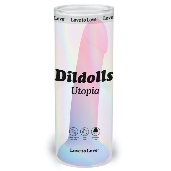 Дилдо з кольоровим градієнтом Love To Love DILDOLLS - UTOPIA XL ультрам'який - Зображення 2