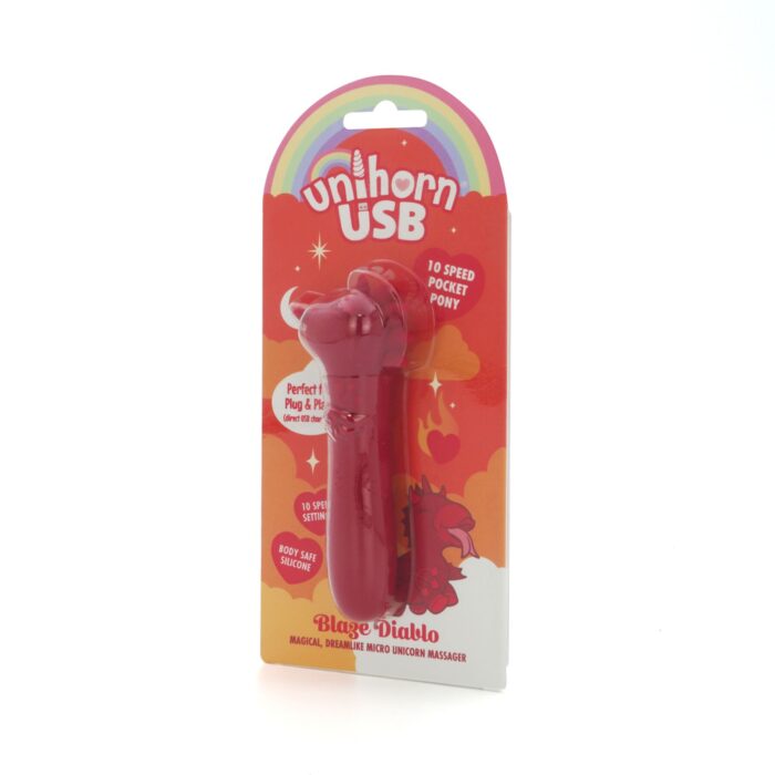Вібратор-єдиноріжка Unihorn USB Bullet - Blaze Diablo, віброкуля, USB-зарядка - Зображення 7