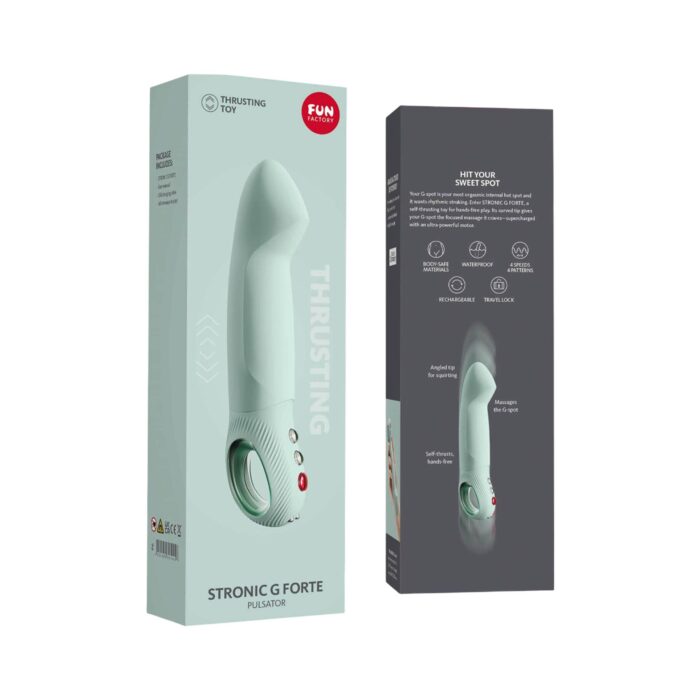 Пульсатор для точки G Fun Factory STRONIC G FORTE sage green, 8 режимів, суперпотужний - Зображення 2
