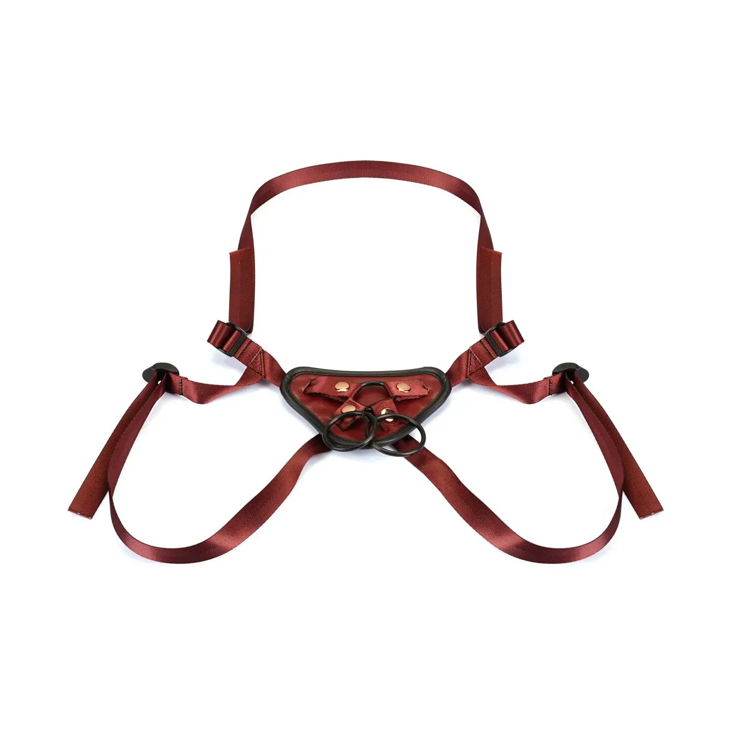 sx2812-70830592274149 Liebe Seele Wine Red Strap-on Harness
