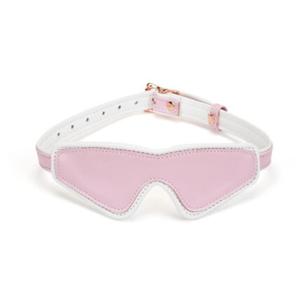 Liebe Seele White & Pink Fairy Goat Leather Blindfold