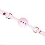 Кляп Liebe Seele White & Pink Fairy Goat Leather Ball Gag - Зображення 3