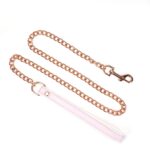 Нашийник з повідцем Liebe Seele White & Pink Fairy Goat Leather Collar - Зображення 3
