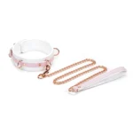 Liebe Seele White & Pink Fairy Goat Leather Collar