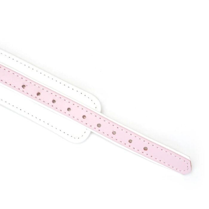 Нашийник з повідцем Liebe Seele White & Pink Fairy Goat Leather Collar - Зображення 5