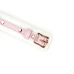 Нашийник з повідцем Liebe Seele White & Pink Fairy Goat Leather Collar - Зображення 6