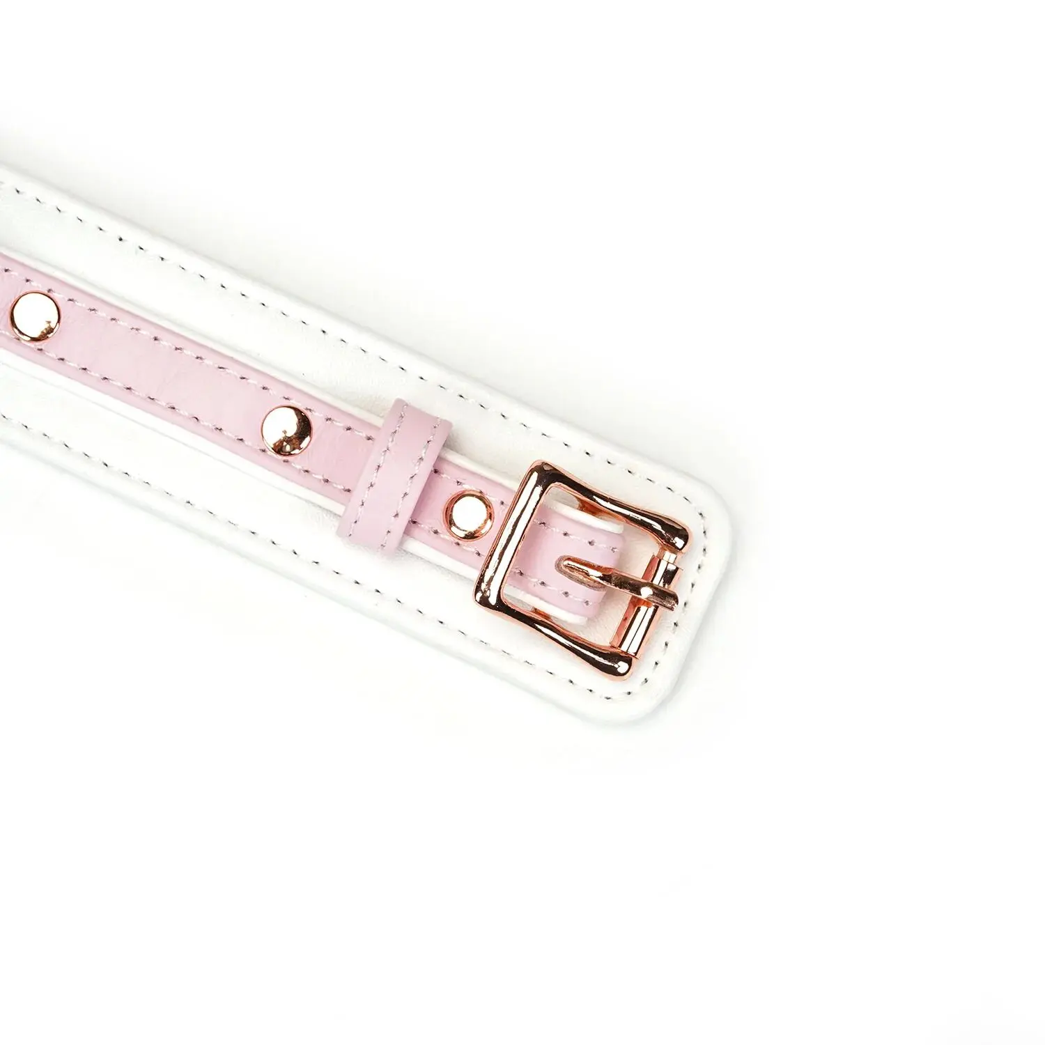 Нашийник з повідцем Liebe Seele White & Pink Fairy Goat Leather Collar - Зображення 6