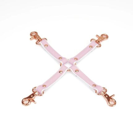 Liebe Seele White & Pink Leather Hogtie