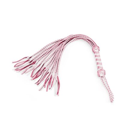 Liebe Seele White & Pink Leather Whip