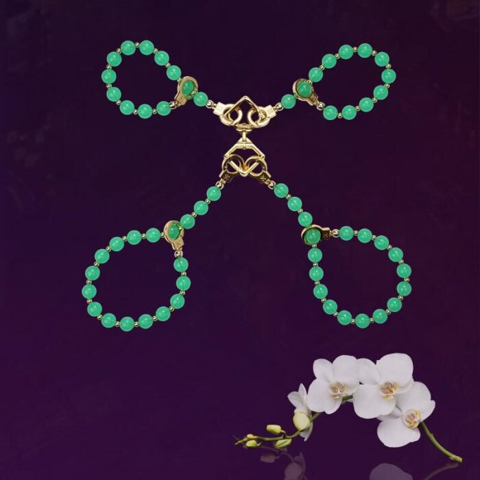 Нефритові наручники та поножі LOCKINK Jade Handcuffs & Anklecuffs - Зображення 2