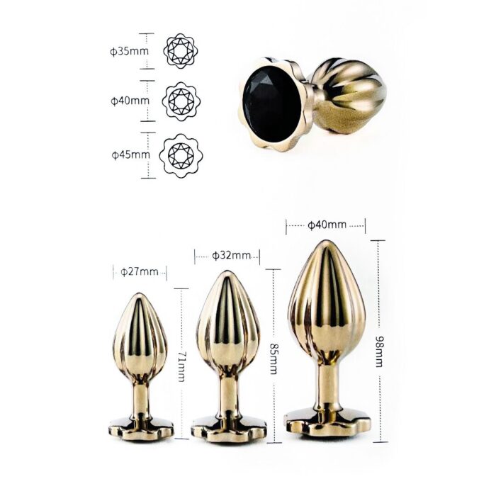 Набір анальних пробок LOCKINK YEAHWOW Nympho Butt Plug Set - Зображення 3