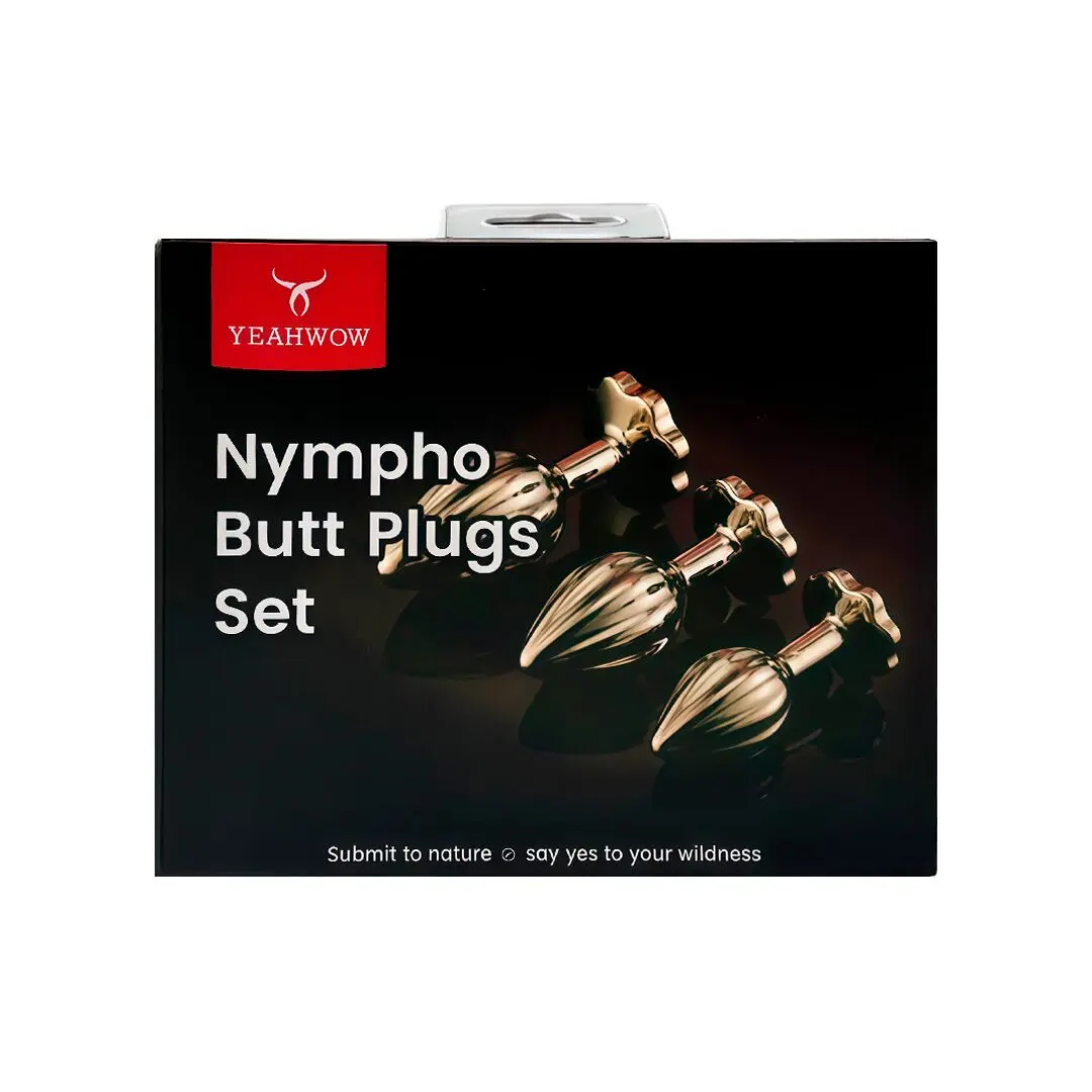 Набір анальних пробок LOCKINK YEAHWOW Nympho Butt Plug Set - Зображення 8
