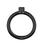 Клітка для пеніса LOCKINK SEVANDA Plastic Penis Chastity Cage, чорна, 3 кільця різних розмірів - Зображення 2