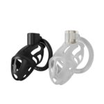 Клітка для пеніса LOCKINK SEVANDA Plastic Penis Chastity Cage, чорна, 3 кільця різних розмірів - Зображення 6