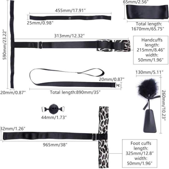 БДСМ-набір LOCKINK YEAHWOW Armbinder Restraint Set Black - Зображення 5