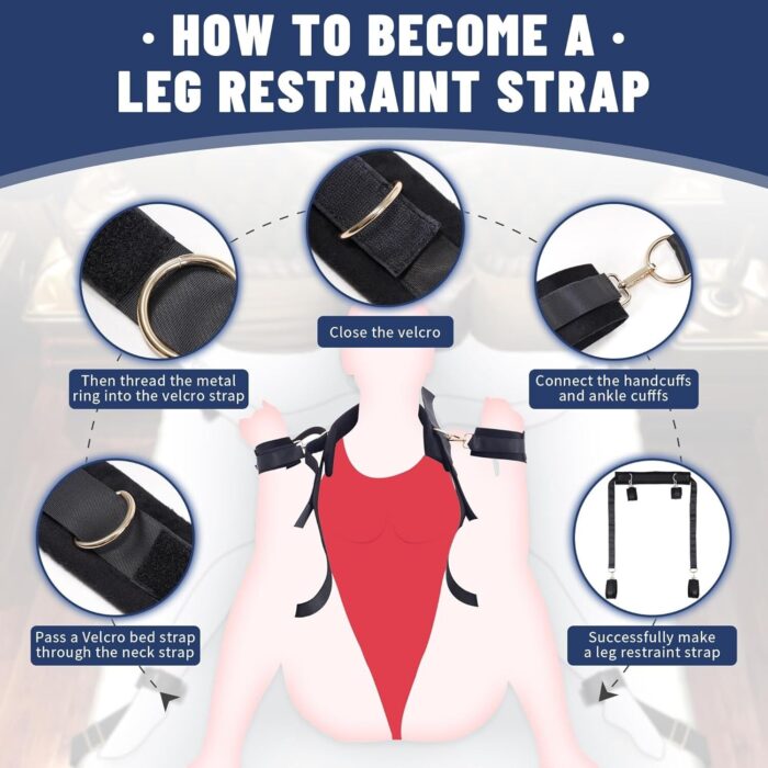 БДСМ-набір LOCKINK YEAHWOW Bed Restraint set - Зображення 5