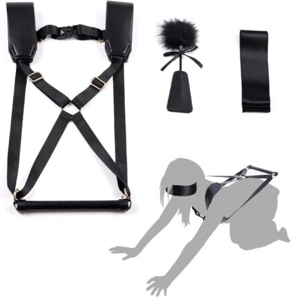 LOCKINK YEAHWOW Black Doggy Style Saddle set