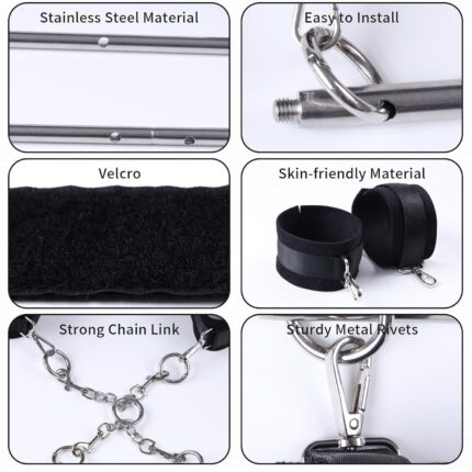 LOCKINK YEAHWOW Door Swing & Leg Spreader Bondage set