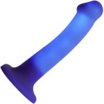 Дилдо, що світиться Strap-On-Me Glow-LED Dildo Purple - M - Зображення 7