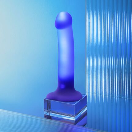 Strap-On-Me Glow-LED Dildo Purple - M