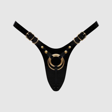 Strap-On-Me Leatherette Harness Fabulous - One Size - Black Glossy