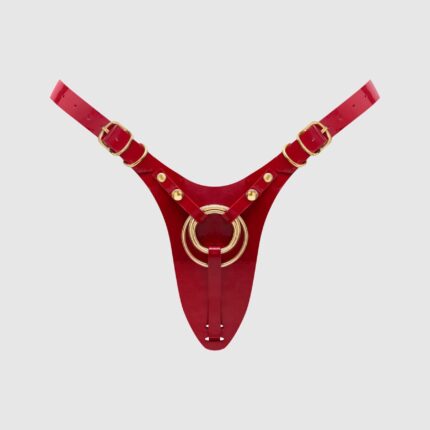 Strap-On-Me Leatherette Harness Fabulous - One Size - Red Glossy