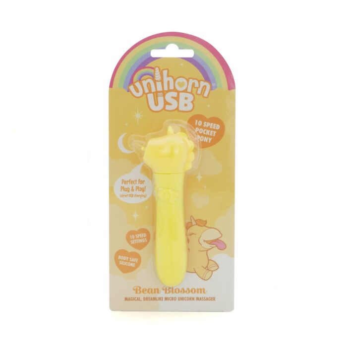 Вібратор-єдиноріжка Unihorn USB Bullet - Bean Blossom, віброкуля, USB-зарядка - Зображення 6