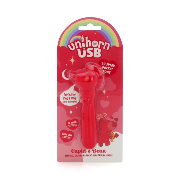 Вібратор-єдиноріжка Unihorn USB Bullet - Cupid's Beau, віброкуля, USB-зарядка - Зображення 4