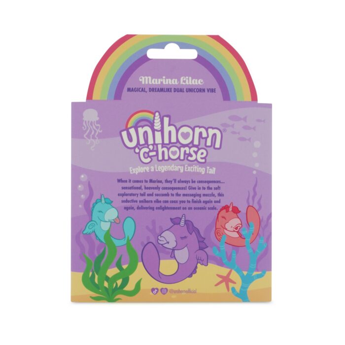 Вібратор-єдиноріжка Unihorn - C Horse - Marina Lilac, вагінально-кліторальна стимуляція - Зображення 4