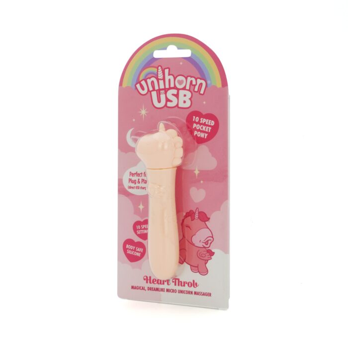 Вібратор-єдиноріжка Unihorn USB Bullet - Heart Throb, віброкуля, USB-зарядка - Зображення 8