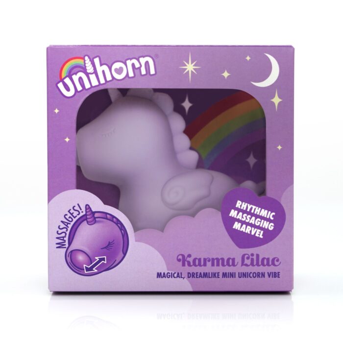 Вібратор-єдиноріжка Unihorn - Karma Lilac, з пульсацією - Зображення 2