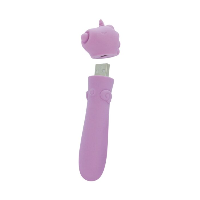 Вібратор-єдиноріжка Unihorn USB Bullet - Karma Lilac, віброкуля, USB-зарядка - Зображення 5