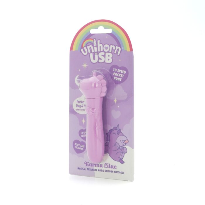 Вібратор-єдиноріжка Unihorn USB Bullet - Karma Lilac, віброкуля, USB-зарядка - Зображення 6